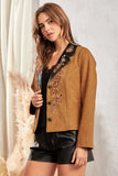 Desert Rose Embroidered Fringe Western Jacket