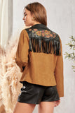 Desert Rose Embroidered Fringe Western Jacket
