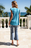 Breezy Days Flutter Sleeve Top
