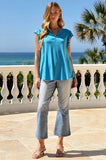 Breezy Days Flutter Sleeve Top