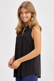 Lizzy Sleeveless Signature A-Line Solid Top