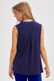 Lizzy Sleeveless Signature A-Line Solid Top