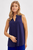 Lizzy Sleeveless Signature A-Line Solid Top
