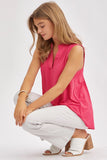 Lizzy Sleeveless Signature A-Line Solid Top