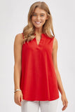 Lizzy Sleeveless Signature A-Line Solid Top