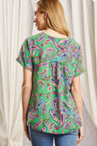 SJ Square Neck and Embroidered Top