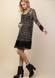 Lacy in Leopard Sheer Kimono - Brown/Black