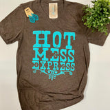 Hot Mess Express Graphic Tee - Chocolate