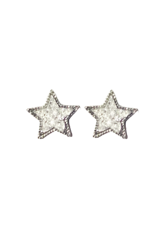 Earrings - Druzy Star Stud