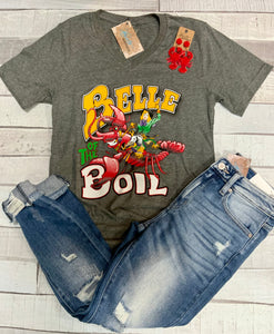 Belle of the Boil Graphic Tee - Heather Grey