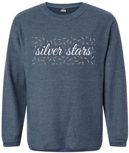 Corded Pullover - Confetti Silver Stars