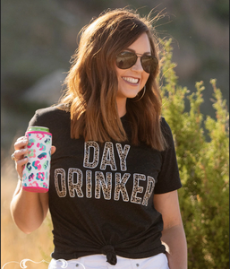 Day Drinker Graphic Tee - Charcoal