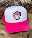 Foam Trucker Hat - Cowgirl Smiley Face