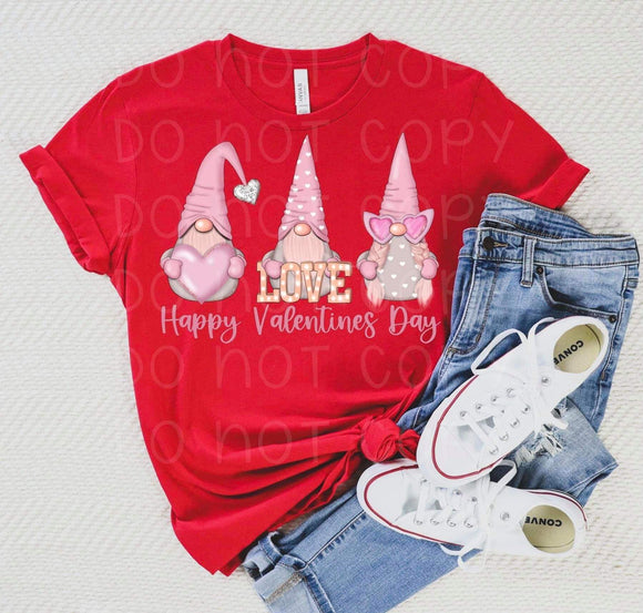Gnome Love Graphic Tee - Red