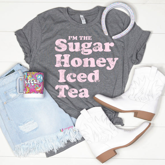 I'm the Sugar Honey Iced Tea Graphic Tee - Grey